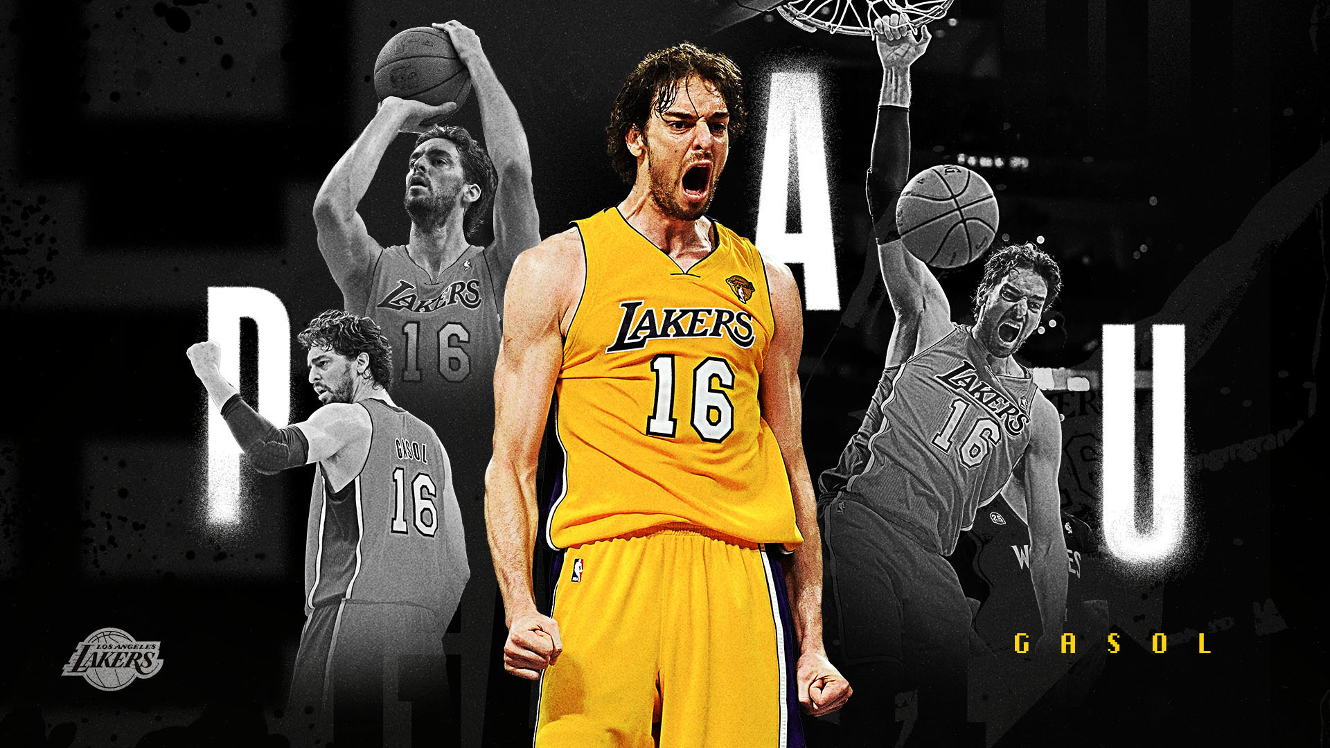 Wallpaper Pau Gasol Lakers
